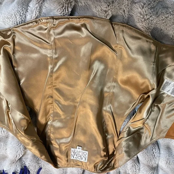 Vintage Karen Silton Suede Tan Vest - Picture 3 of 11